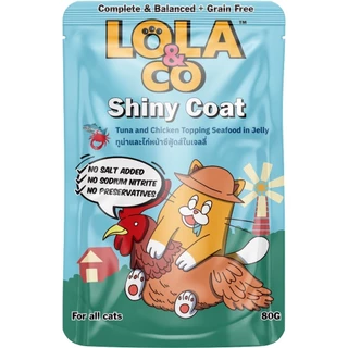 [1 ซอง] Lola & Co อาหารเปียก สูตร Complete & Balance ขนาด 80 กรัม