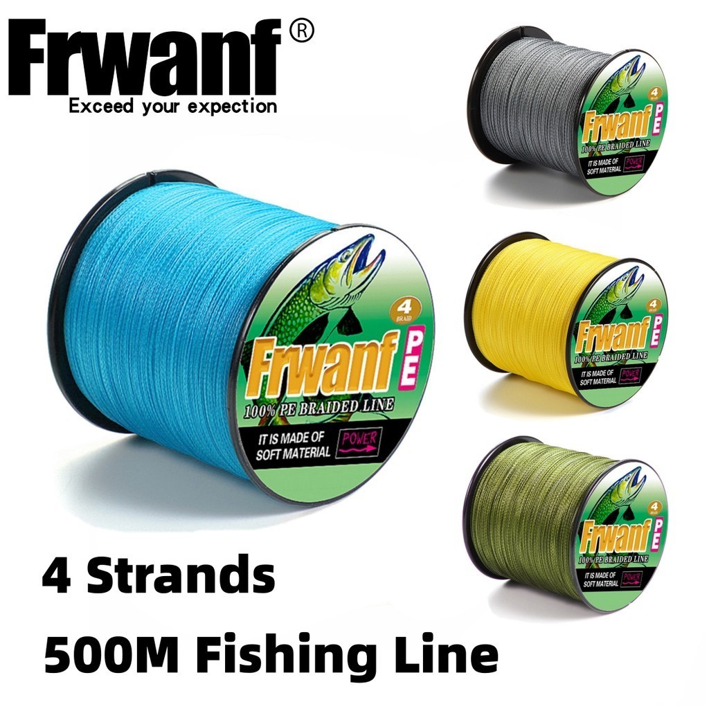 สายตกปลาวิทยุค์ PE 4 สtrand ความยาว 500 เมตร ดึงได้สูงสุด 100 ปอนด์
