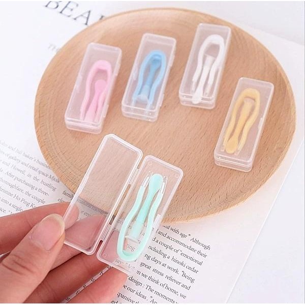 แบบพกพาคอนแทคเลนส์ผู้สวมใส่ Inserter ชุดเครื่องมือแหนบคอนแทคเลนส์ Remover กล่องเสริม (พร้อมส่งในไทย ส่งใน24ชม)