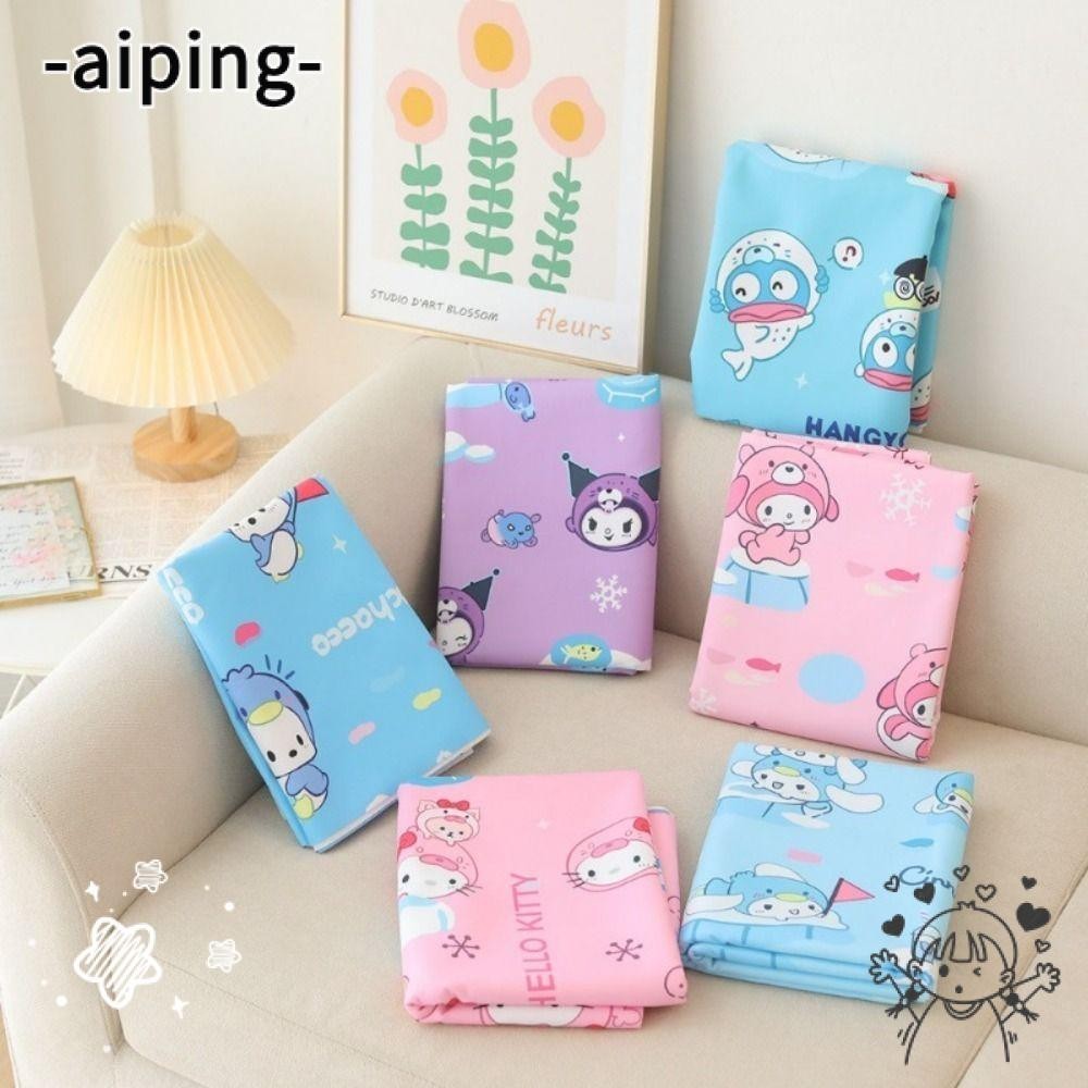 Aiping ผ้าปูโต๊ะลายการ์ตูน Cinnamoroll, เบาะรองนั่งโต๊ะปิคนิค Kuromi Melody, อุปกรณ์ปาร์ตี้ PE กันน้ําผ้าปูโต๊ะงานเลี้ยงวันเกิด