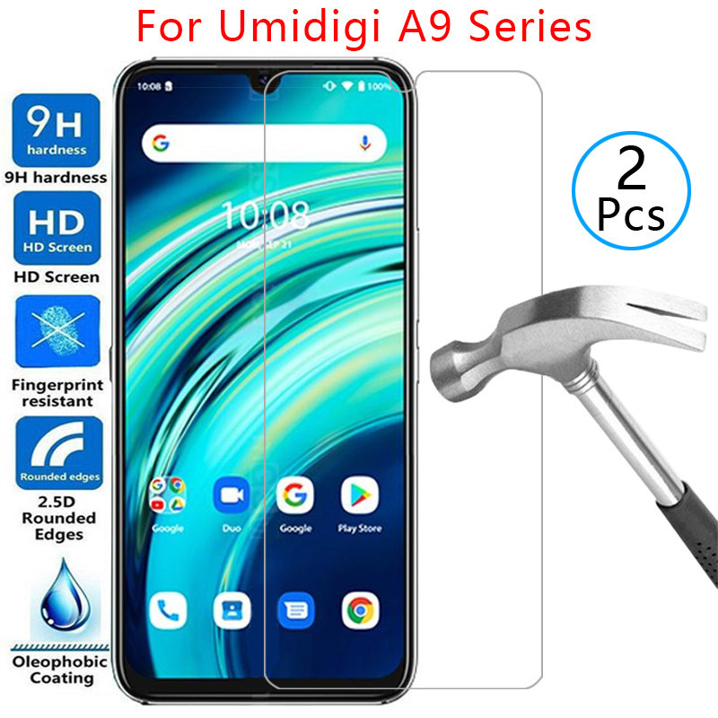 กระจกนิรภัยสําหรับ umidigi a9 pro 2021 ฝาครอบสูงสุดบน umidigia9 ถึง 9 9a a9pro a9max โทรศัพท์ป้องกัน
