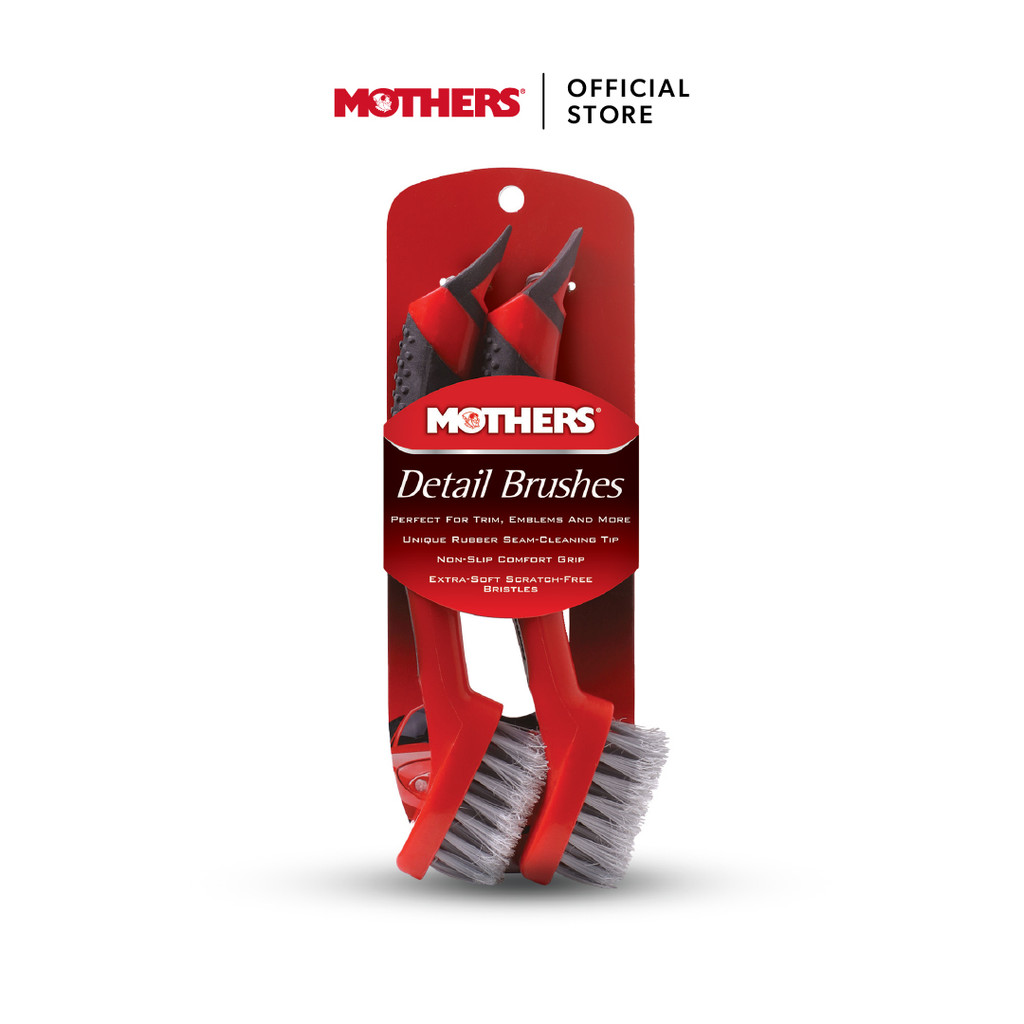 Mothers® Detail Brush Set ชุดแปรงสำหรับทำความสะอาดรายละเอียดรถยนต์
