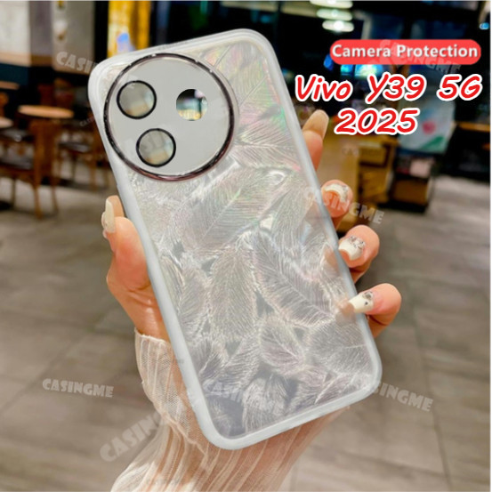 สําหรับvivo Y39 5G 2025 Glitter Featherรูปแบบซิลิโคนนุ่มสําหรับVivo Y39 5G VivoY39 Y39 Y29 39Y Y 39 