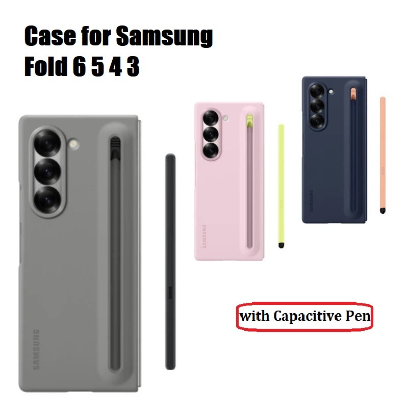 เคสสําหรับ Samsung Galaxy Z Fold8 ultra Fold8 กว้าง Trifold พับ 7 6 5 4 3 ฝาครอบปากกา Capacitive ป้องกันหน้าจอแม่เหล็กบานพับปลอก