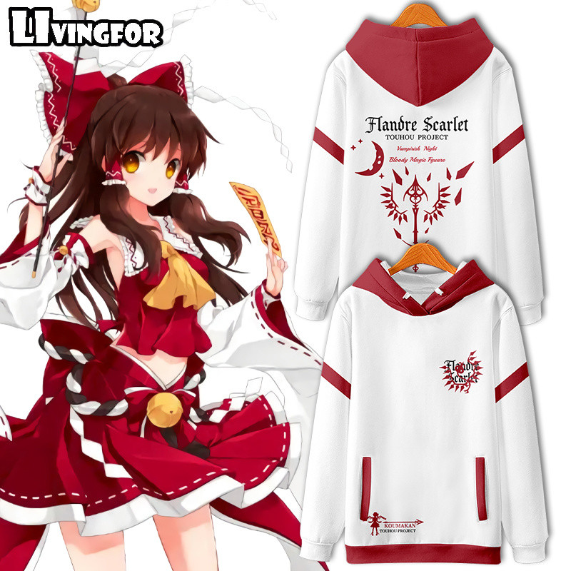ญี่ปุ่นอะนิเมะ Touhou โครงการซิป Unisex แขนยาวผู้หญิงผู้ชาย Hoodie Harajuku Streetwear เสื้อผ้าเครื่องแต่งกายคอสเพลย์