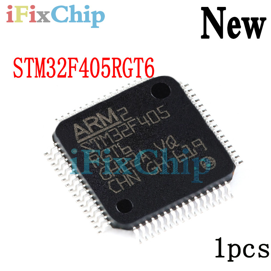 STM32F405RGT6 ใหม่ 1 ชิ้นยี่ห้อ STM32F405 32F405RGT6 QFP64 pxa6