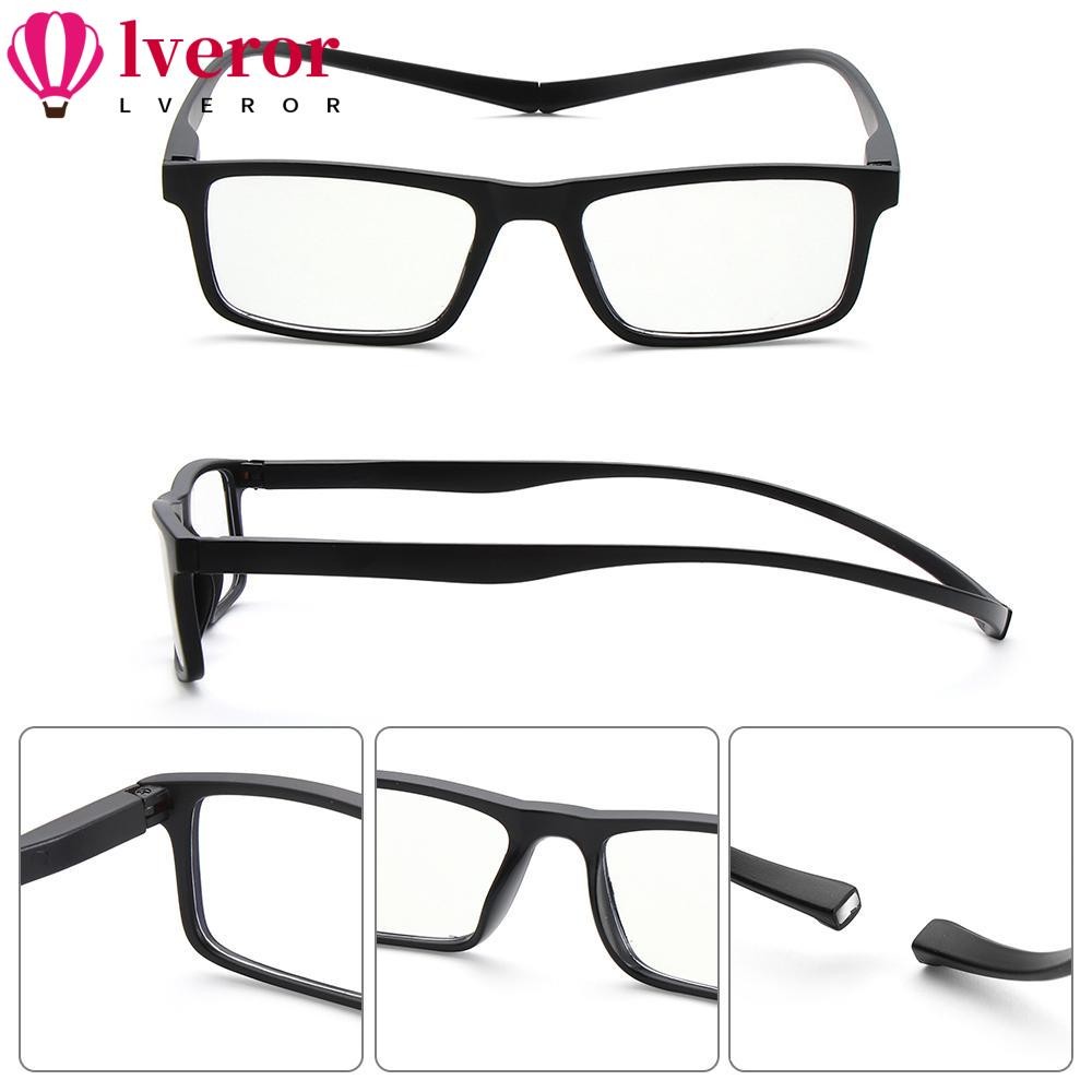 Lveror แว่นตาอ่านหนังสือแม่เหล็ก Ultralight Elders Blue Light Blocking Vision Care