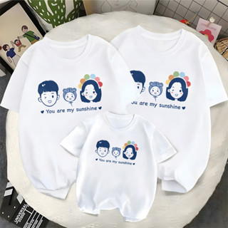 🔥พร้อมส่ง&COD🔥RINA STUDIO【Family T-shirts 100% cotton】เสื้อย…