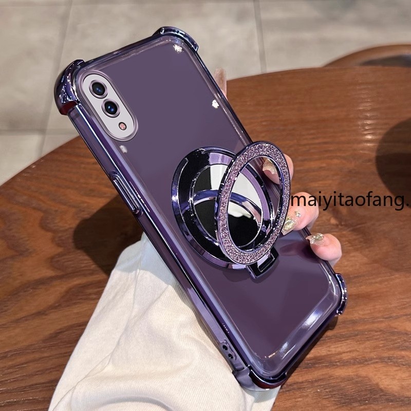 เคสสําหรับ vivo y91c vivo y1s vivo y93 เคสโทรศัพท์กันกระแทก 3D ที่วางกระจกแต่งหน้าใหม่ soft case cov