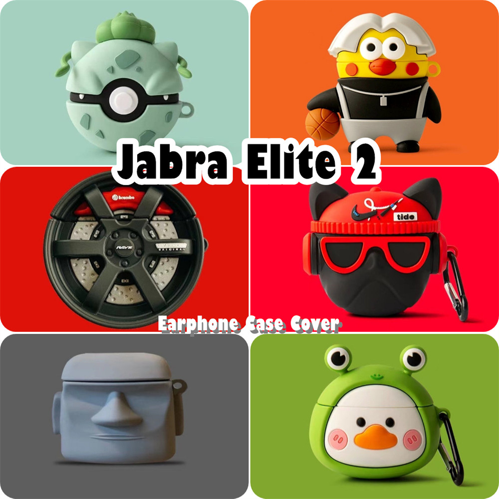 ส่วนลดสําหรับ Jabra Elite 2 Case Casing Soft Silicone Creative Cartoon Series Headphone Case Cover