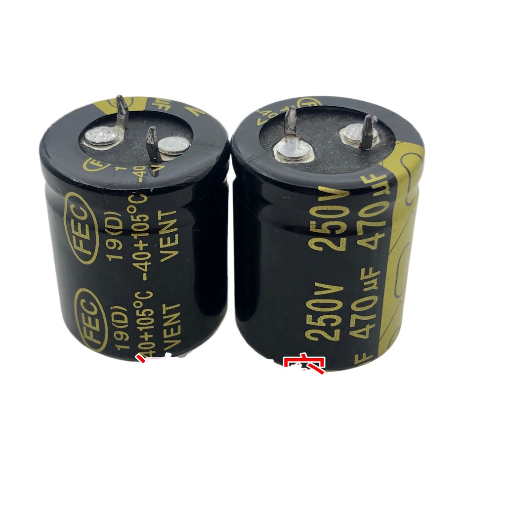 ตัวเก็บประจุไฟฟ้าสีทองคุณภาพสูง 250V470UF Power ตัวเก็บประจุที่ใช้กันทั่วไป 200V470UF ปริมาณ 25 * 30