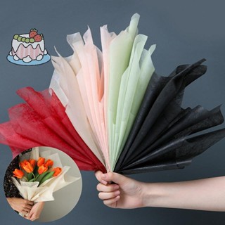 [เซ็ป] กระดาษบรรจุภัณฑ์ดอกไม้โปร่งแสงนมผ้าฝ้ายซับกระดาษสําหร…