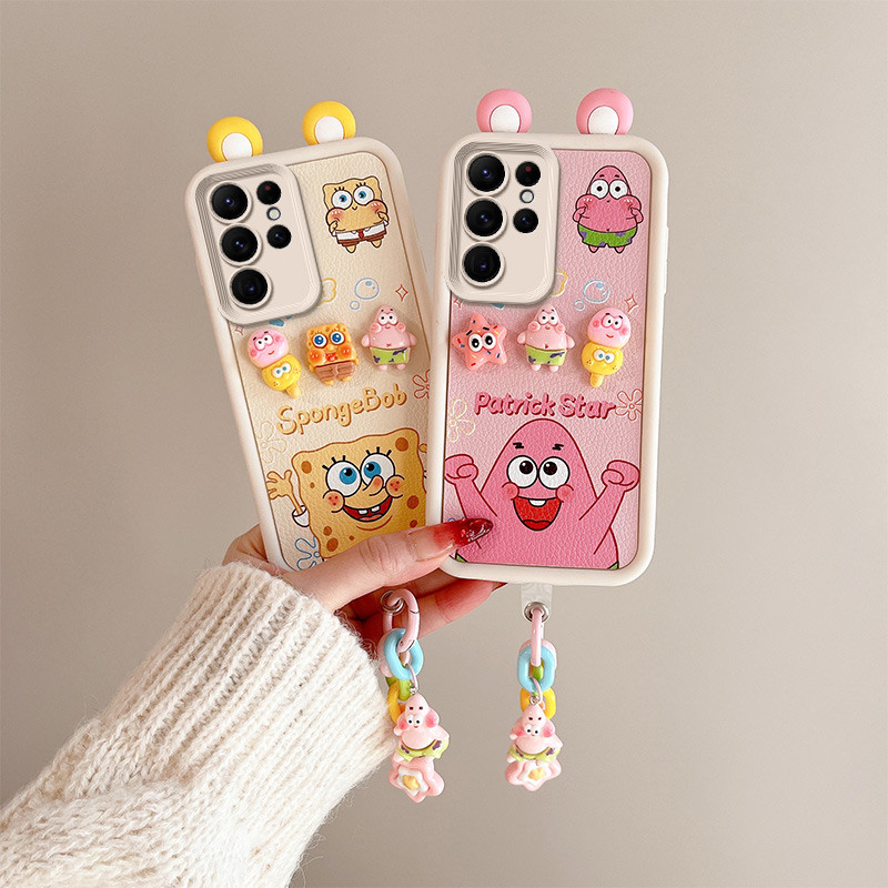 เคส samsung s23-ultra s24-ultra s25-ultra, ตุ๊กตาหนัง 3D มีหู bbpwedgz1