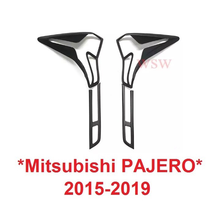 ครอบไฟท้าย Mitsubishi PAJERO SPORT 2015 - 2019 สีดำด้าน มิตซูบิชิ ปาเจโร สปอร์ต ครอบไฟหลัง ฝาครอบท้า