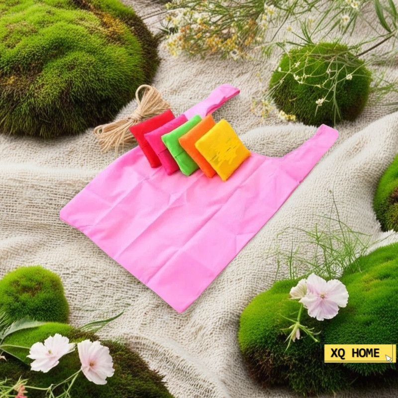 กระเป๋าถือพับได้ Eco Reusable Recycle Sling Bag Handbag Eco Reusable Recycle Travel Bag Tote Pouch G