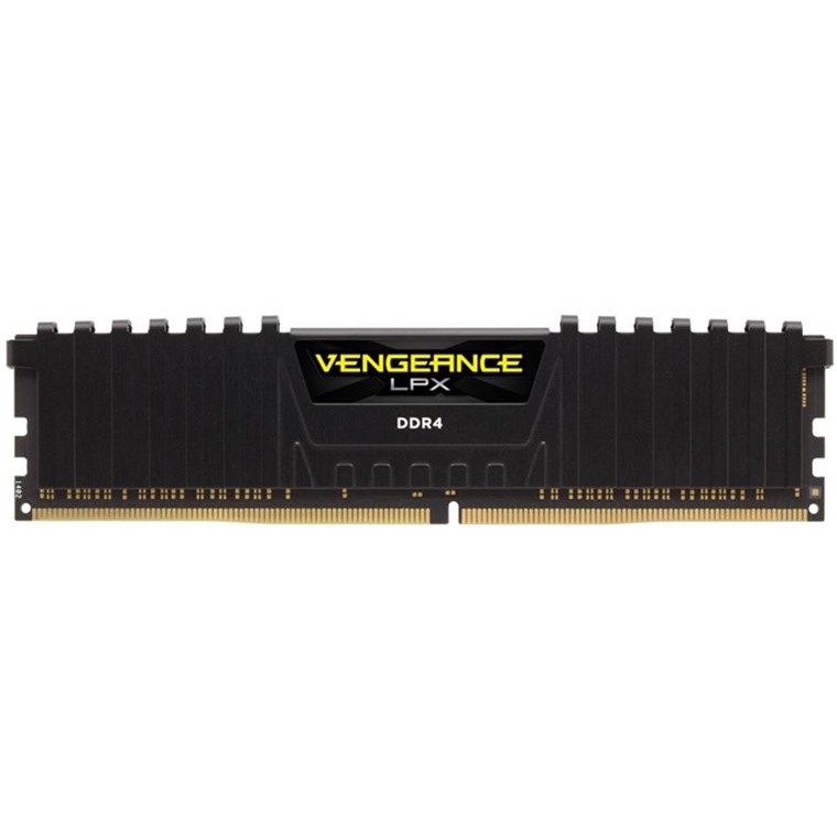 CORSAIR RAM 8GB : 8GBx1 DDR4 3200MHz VENGEANCE LPX DRAM BLACK : CMK8GX4M1E3200C16.