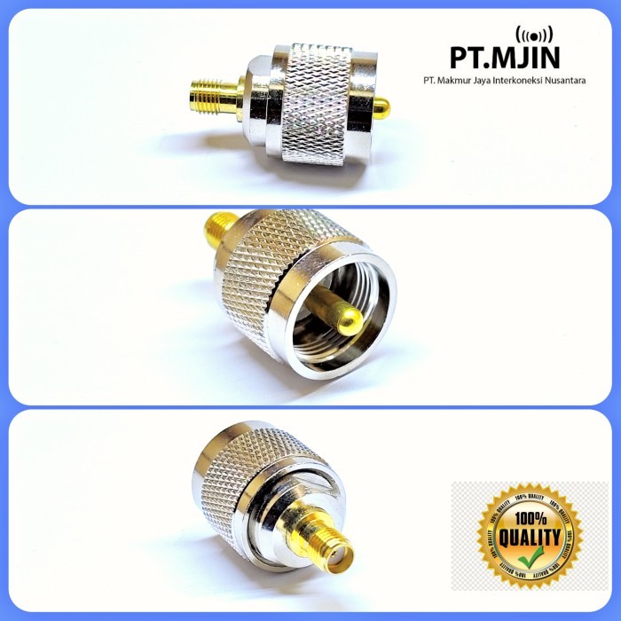 LP SMA ตัวเมียเป็น PL259 ขั้วต่ออะแดปเตอร์ตัวผู้คุณภาพดี