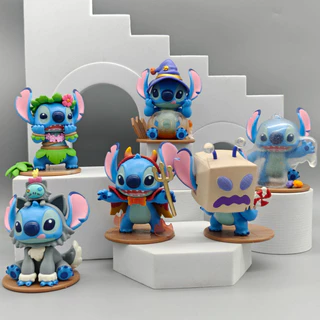 💥จัดส่งจากประเทศไทย💥6 ชิ้น/เซ็ต Stitch Angel วันวาเลนไทน์อะนิเมะรูป COD สต็อกคอสเพลย์แตงโมองุ่นตุ๊กตาของเล่นสําหรับของขวัญเด็กคอลเลกชันเครื่องประดับรถบ้านเค้กตกแต่ง Gacha