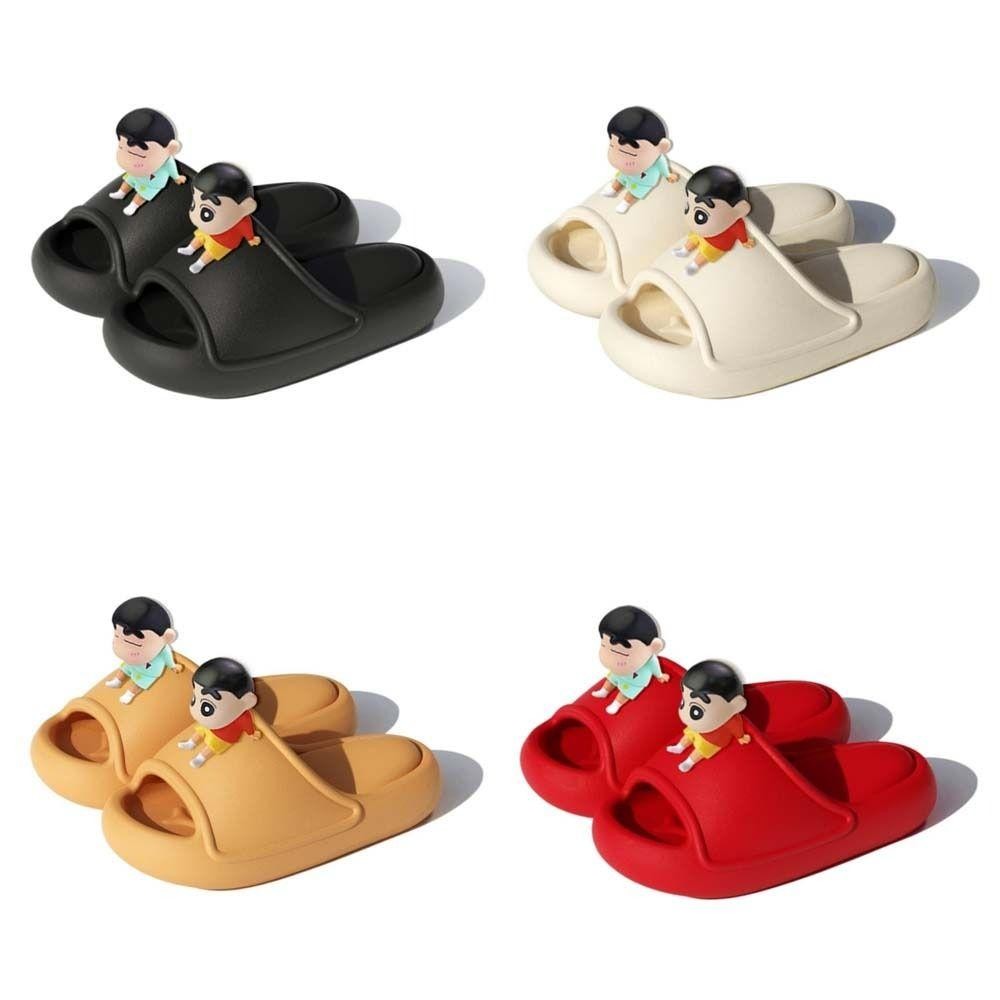 Jarrediw รองเท้าแตะเครยอนชินจัง,การ์ตูน 3Dเครยอนชินจังรองเท้าแตะพื้นหนา,แพลตฟอร์มลําลองกันลื่นรองเท้าแตะสไลด์หนาHomewear