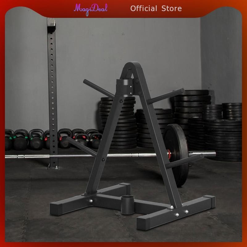 Magideal Rack Barbell Storage Rack สําหรับฝึกความแข็งแรงโรงรถ Home Gym