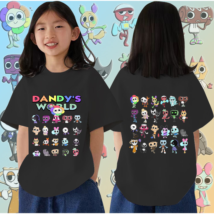 วิดีโอเกมตัวละครการ์ตูนเสื้อยืดเด็กน่ารัก Dandy's World 100cm-150cm
