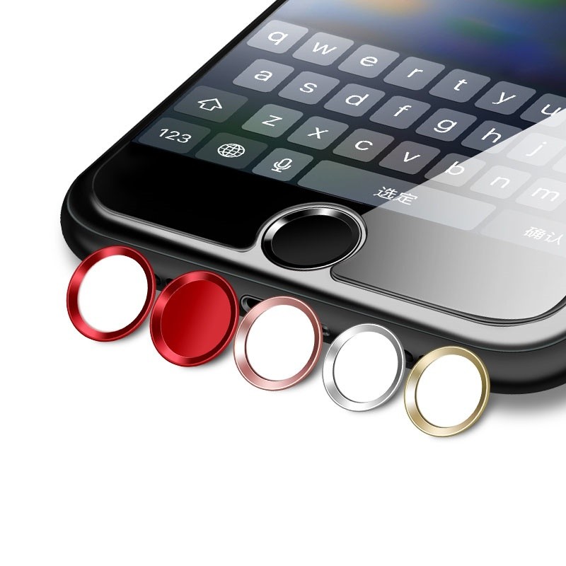 Touch ID โลหะปุ่มบ้านสติกเกอร์สําหรับ iphone 7 8 6 6s 6 plus 5s 5 se se2 ipad mini air