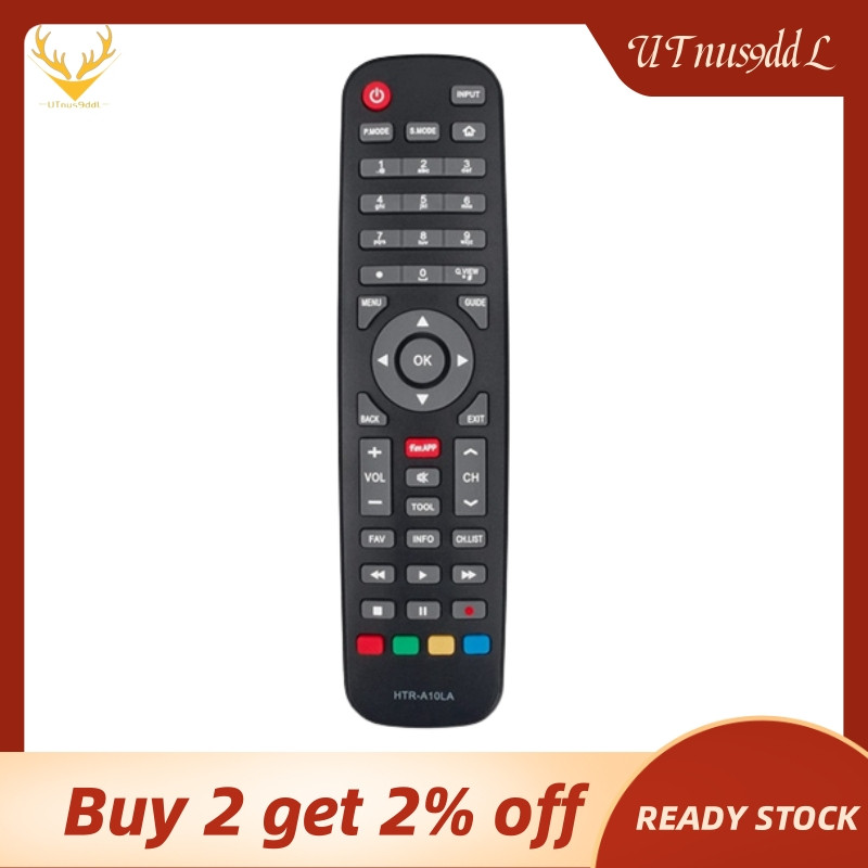 Haier มีลักษณะเดียวกันและเป็น universal HTR-A10LA รีโมทคอนโทรลสําหรับ Haier TV LE32K6000D LE32K6500D