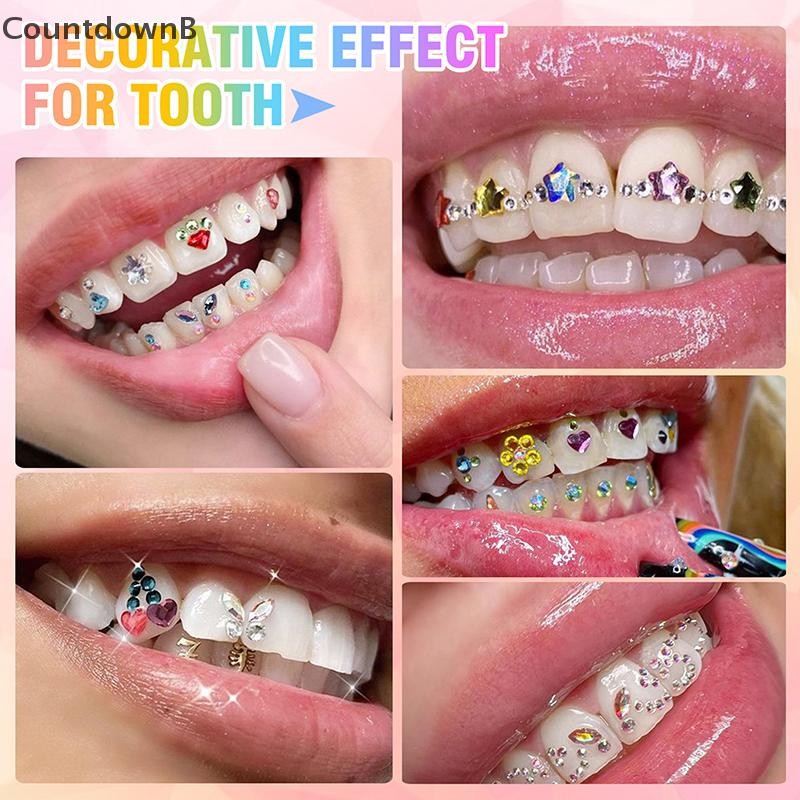 CO ใหม่ ฟันทันตกรรม อัญมณีคริสตัล DIY เครื่องมือรูปทรงต่างๆ ฟันปลอมตกแต่ง A