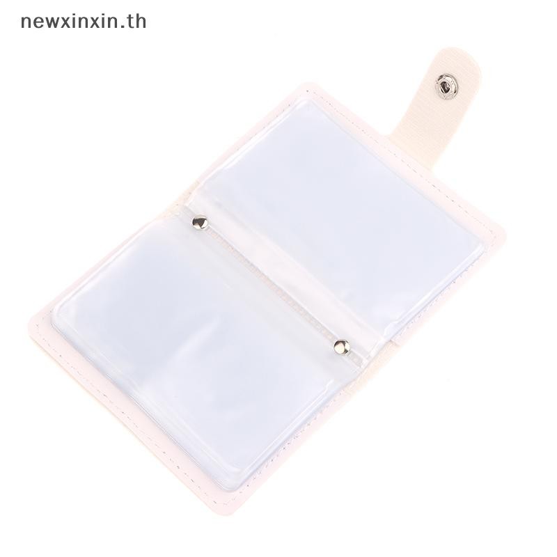 ^N^ กระเป๋าการ์ด 30 กระเป๋าหนัง PU กระเป๋าสตางค์ขนาดเล็ก RFID Blocking บัตรเครดิตธนาคาร IC/ID ผู้ถือบัตรลามิเนตปกปิดเคสนามบัตร {T}