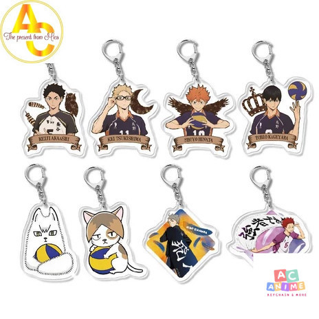 Haikyuu Hinata Kenma Oikawa พวงกุญแจการ์ตูน อุปกรณ์เสริมกระเป๋าเป้สะพายหลัง