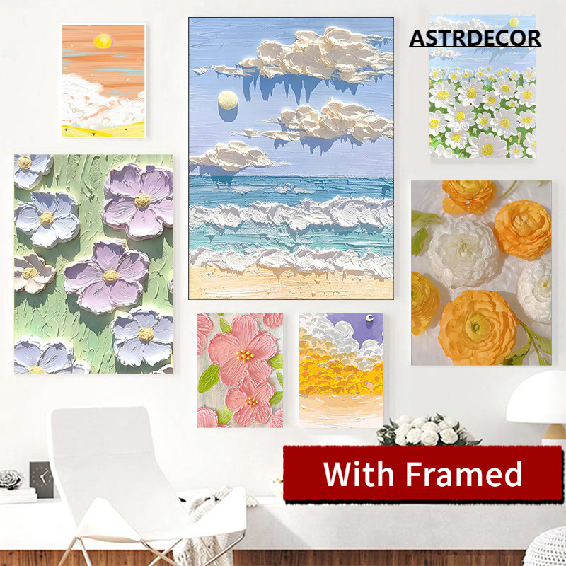 (พร้อมกรอบ)โปสเตอร์ Landscape, ภาพวาดผ้าใบนามธรรม, ภาพอินลม, ผนังตกแต่งห้องนอน, ศิลปิน, ภาพวาดตกแต่งบ้าน
