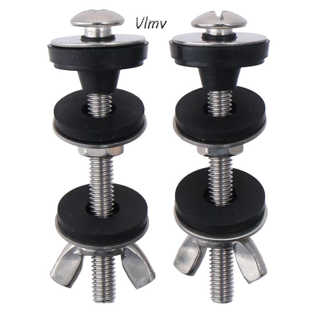 Vlmv 2ชิ้นสลักเกลียวห้องน้ํา,ตัวยึดสกรูถังชักโครกแบบปรับได้หนัก,สกรูน็อตสแตนเลสยาวพิเศษสากลสําหรับการยึดบ้าน