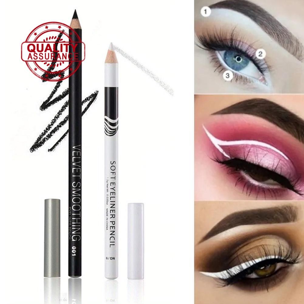 อายไลเนอร์สีขาว+ดํา Meinuo Eyeliner อายไลเนอร์เป็นอายไลเนอร์สีขาว G9v9