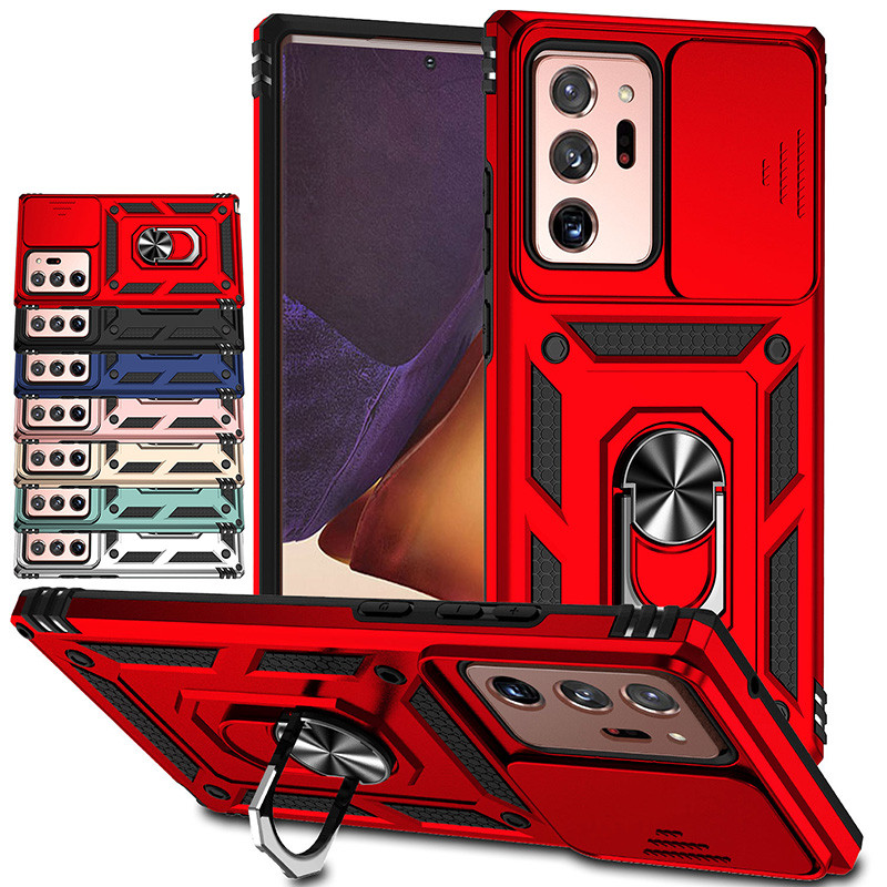 สําหรับ Samsung Galaxy Note 20 / Note 20 Ultra 5G Hybrid Armor เคสกันกระแทกสไลด์เลนส์กล้องฝาครอบป้องกัน – โปรปัง