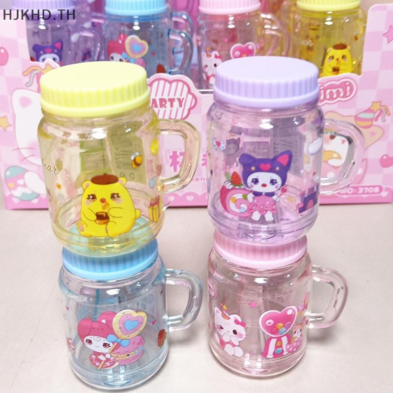 [ดีกว่า] Sanrio น่ารักถ้วยชานมกบเหลาดินสอ Hello Kitty Kuromi Melody นักเรียนถ้วยกบเหลาดินสอเครื่องเขียนอุปกรณ์การเรียน [สวย]