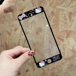 3dการ์ตูนfull Coverageกระจกนิรภัยป้องกันหน้าจอสําหรับIphone 7 8 plus 4 4s 5 5s se 6 6s se2 se3