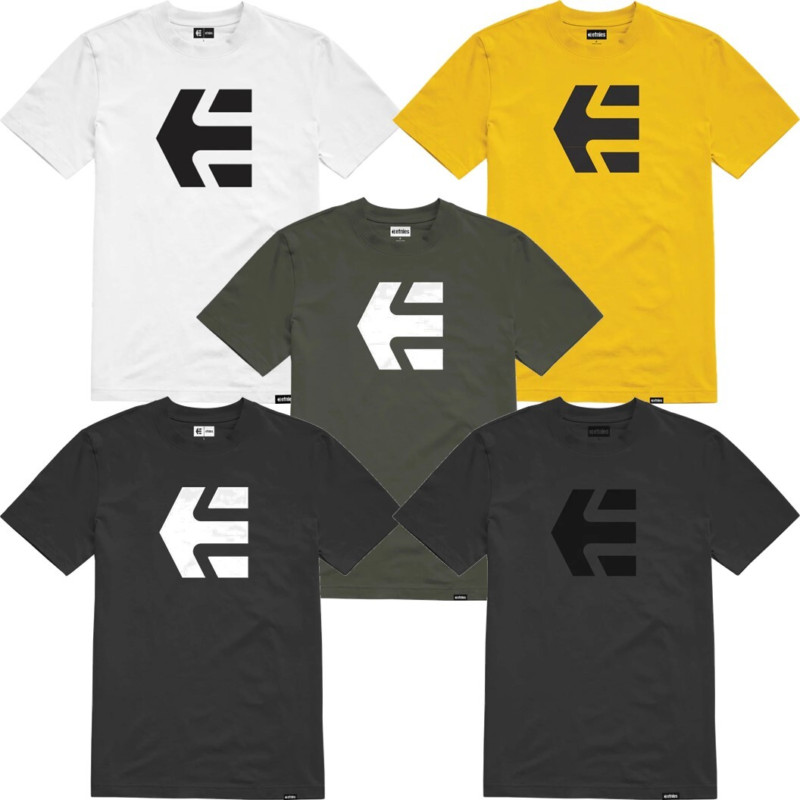 Etnies เสื้อยืดผู้ชาย Icon Logo Short Sleeve Crewneck Tee