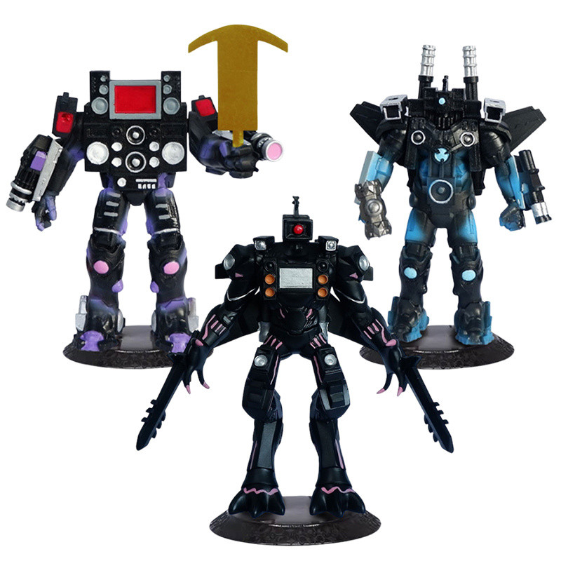 โมเดลฟิกเกอร์ Mecha Titan ของ Skibidi Toilet Multiverse ดาบคู่ สามตัว - รูปที่ 2