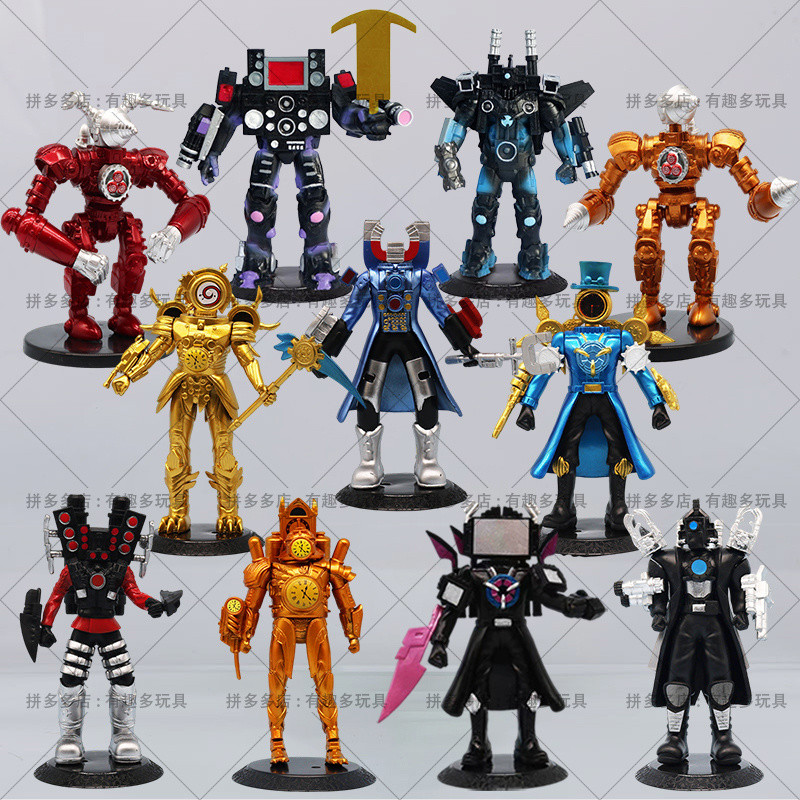 โมเดลฟิกเกอร์ Mecha Titan ของ Skibidi Toilet Multiverse ดาบคู่ สามตัว - รูปที่ 3