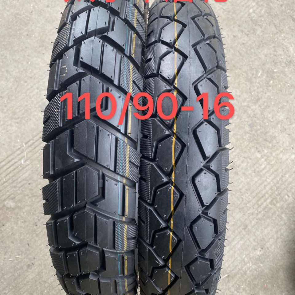 ยางมอเตอร์ไซค์พรีเมียม Prince ขนาด 110/90-16 3.50-16 130/90-15 แบบไม่มีท่อด้านใน