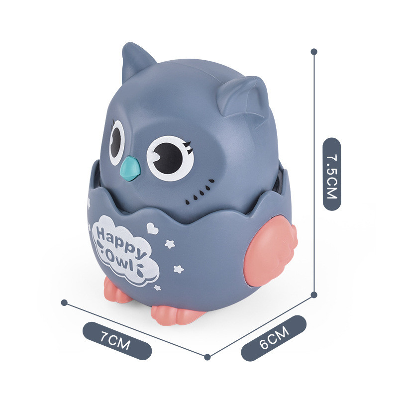 น่ารักนกฮูกเฉื่อยของเล่นรถกดไปข้างหน้าเด็กของขวัญ อิล345