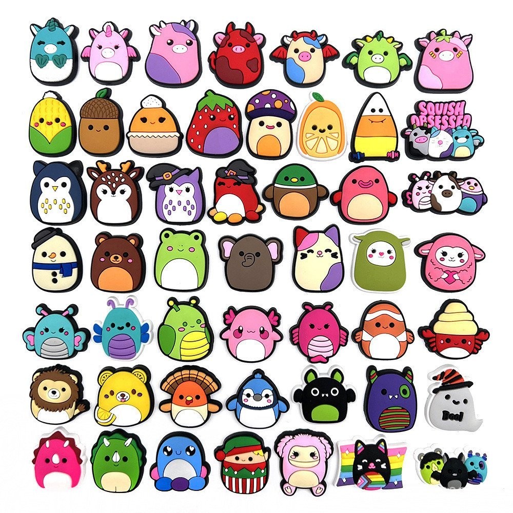 Crocs หัวเข็มขัดยางนุ่ม รูปการ์ตูนน่ารัก สําหรับตกแต่งรองเท้า