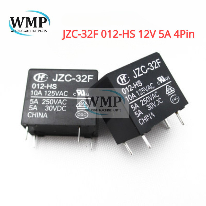 5 ชิ ้ นต ้ นฉบับ HF รีเลย ์ JZC-32F 012-HS 12V 5A 4Pin ใหม ่