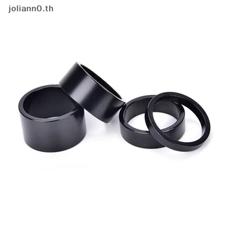 Joliann0 4 ชิ้นชุดหูฟัง Spacer จักรยานเสือหมอบชุดหูฟังเครื่องซักผ้าด้านหน้า Stem ส้อม Spacer th