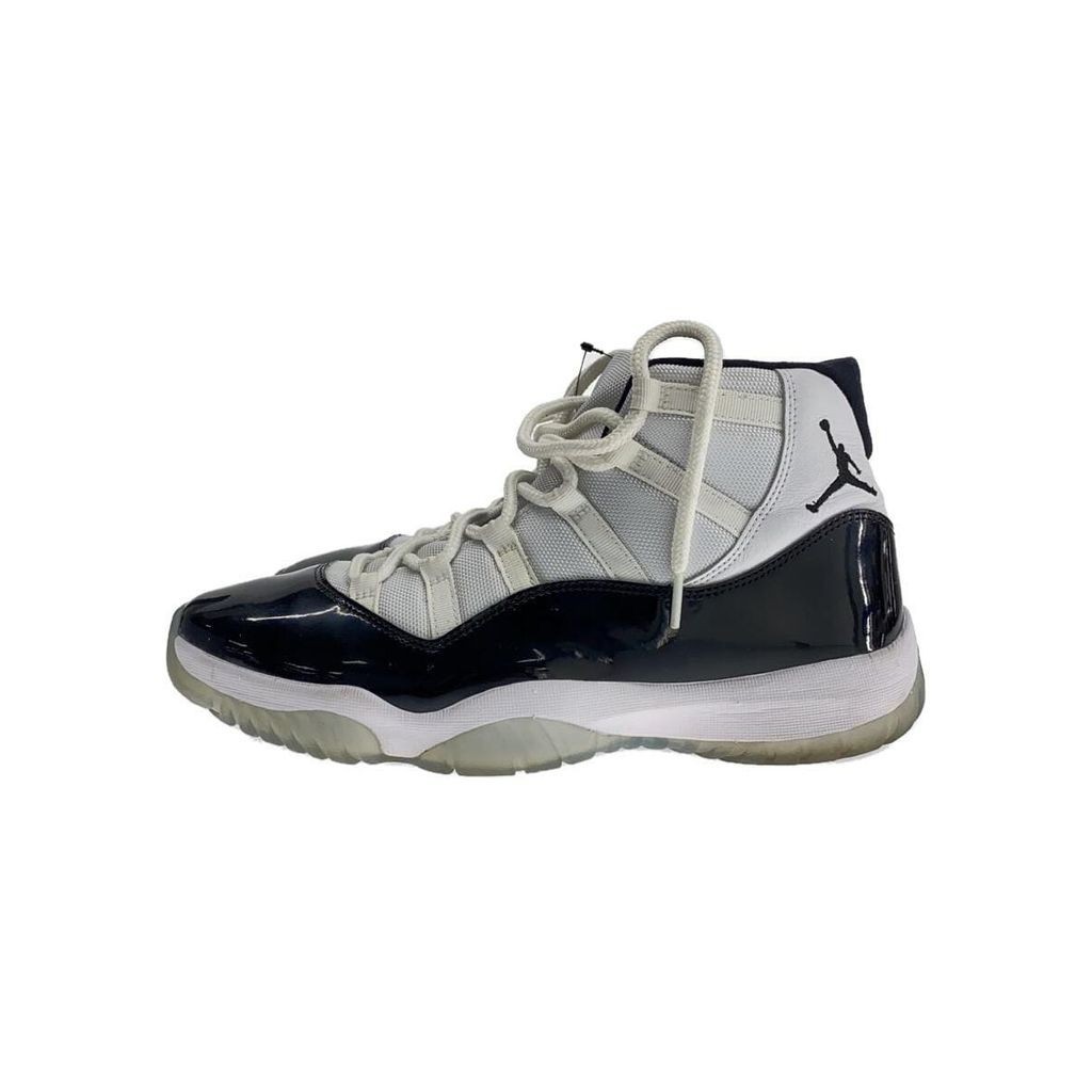 Nike Air Jordan 11 1 10 2 3 8 7 9 รองเท้าผ้าใบลําลอง ข้อสูง สีขาว มือสอง
