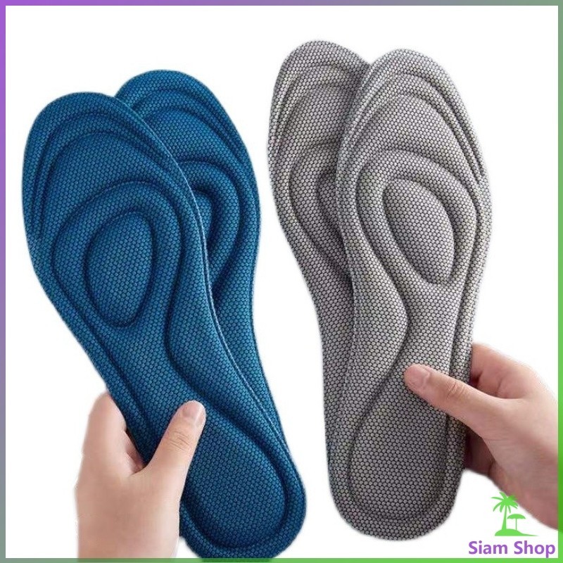 Siam แผ่นรองเท้าเพื่อสุขภาพ ใส่สบาย ป้องกันการปวดเท้า ขนาด 35-46 insoles