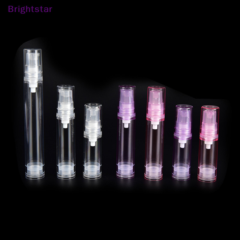 Brightstar 1 ชิ้น 5/10/15 มล. ขวดปั๊มสุญญากาศเปล่า เครื่องสําอาง โลชั่น คอนเทนเนอร์ เดินทาง ใช้ใหม่
