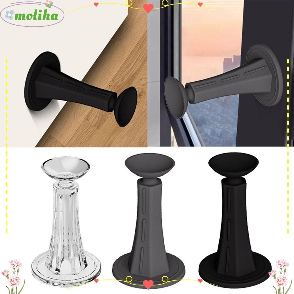 Moliha กันชนประตู แบบซิลิโคน ไม่ต้องเจาะผนัง มีกาวในตัว