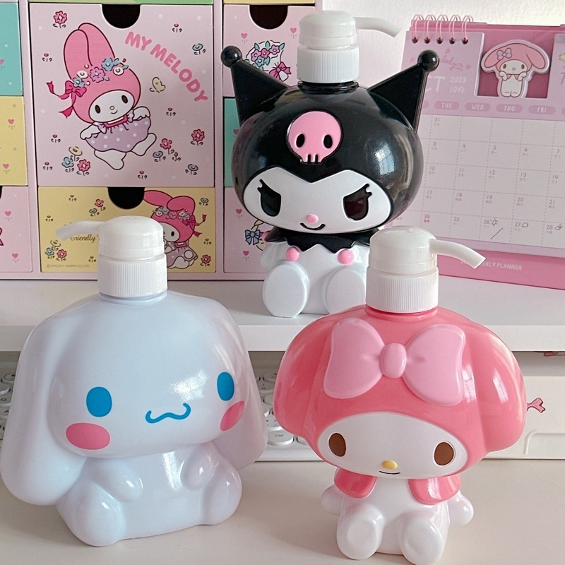 Sanrio ขวดปั๊มเปล่า สําหรับใส่แชมพู เจลอาบน้ํา