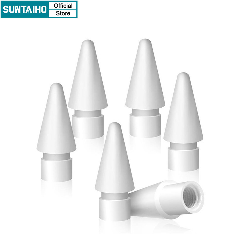 Suntaiho หัวปากกาสไตลัส แบบเปลี่ยน สําหรับ Apple Pencil Tip 1st 2nd Generation